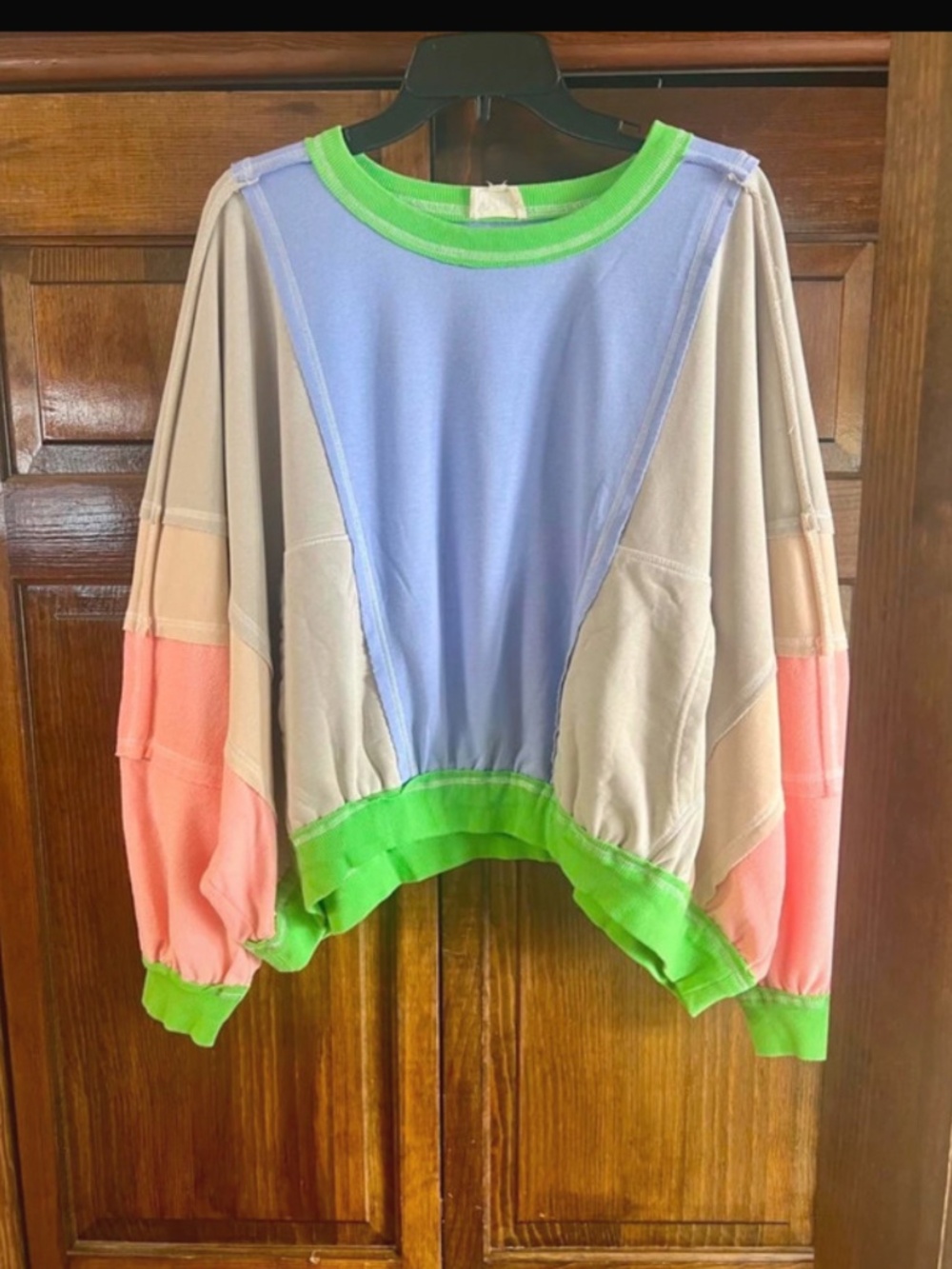 Bibi oversized colorbock sweatshirt